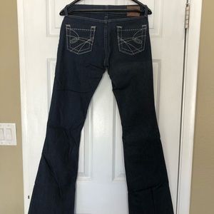 BKE Sabrina Stretch dark wash jeans. 28x35.5